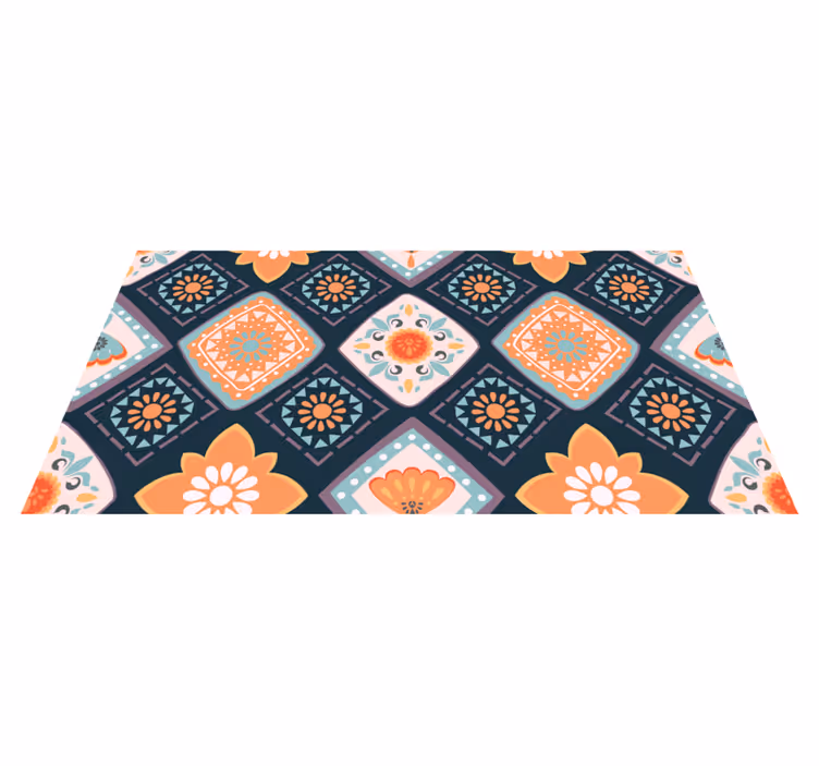 Tapis vinyle carreaux Mini carreaux abstraits - TenStickers