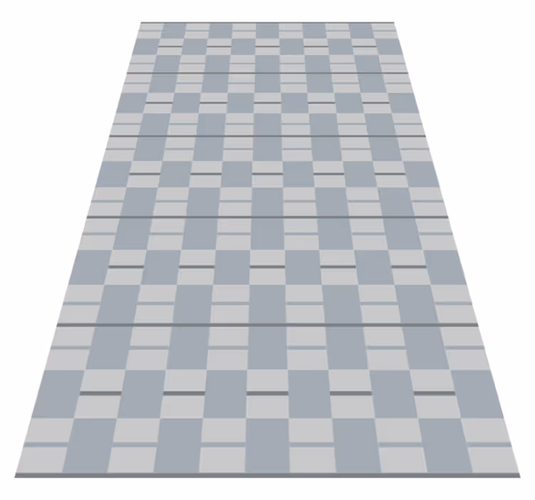 Tapis vinyle salon carrés à motifs gris - TenStickers