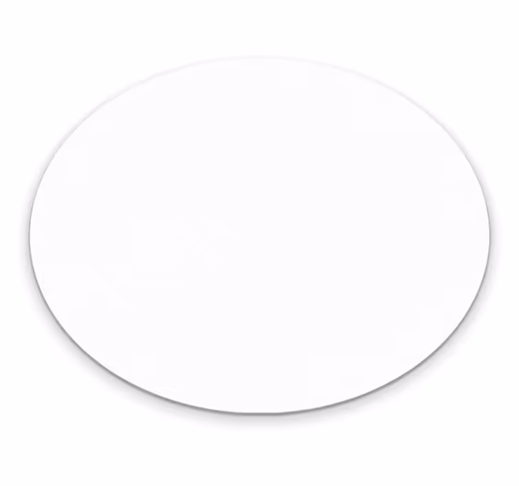 Tapis vinyle salon moderne blanc rond - TenStickers