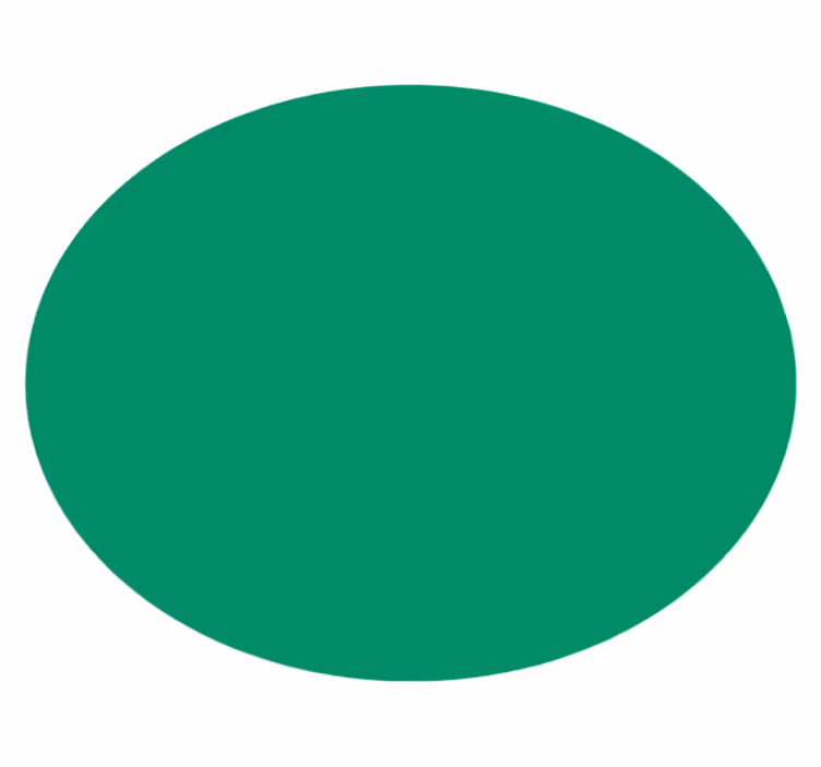 Tapis vinyle rond vert vibrant - TenStickers