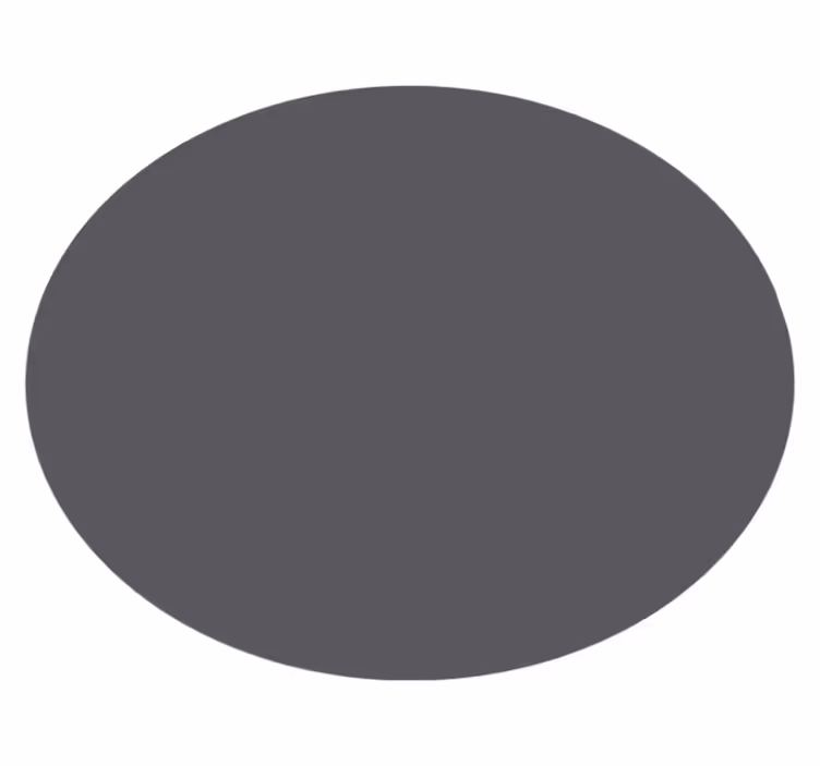 Tapis vinyle gris rond monochrome - TenStickers