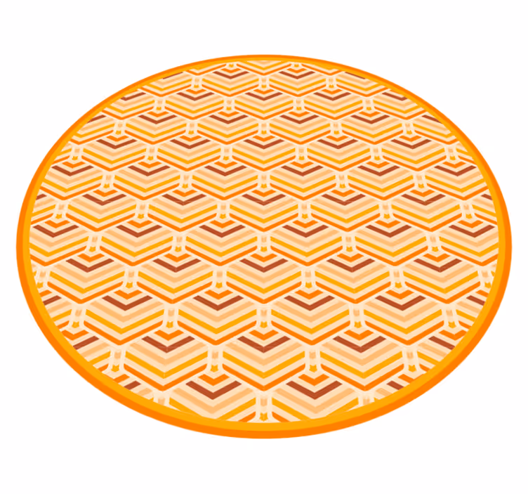 Tapis vinyle vintage nid d'abeille chaud - TenStickers