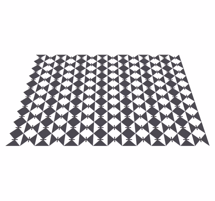Tapis vinyle géométrique motif diamant moderne - TenStickers