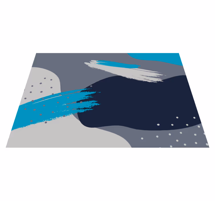 Tapis vinyle moderne motif d'éclaboussures abstrait - TenStickers
