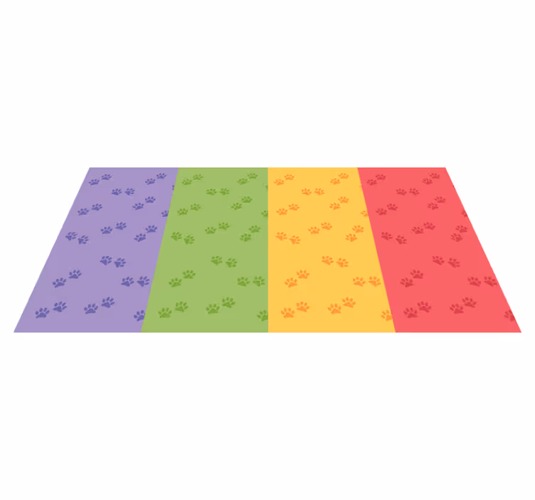 Tapis vinyle autres tapis motif d'empreinte de patte - TenStickers
