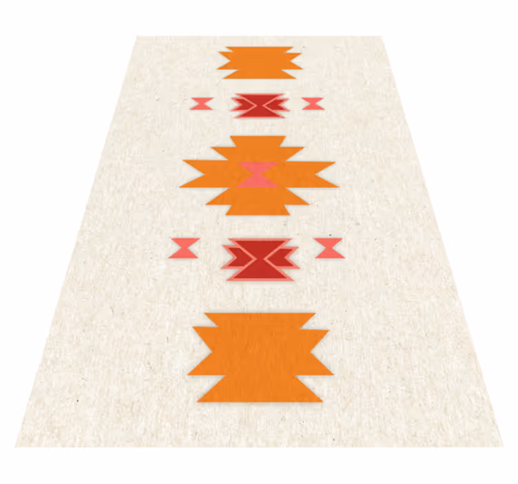 Tapis vinyle éthnique motif tribal simple - TenStickers