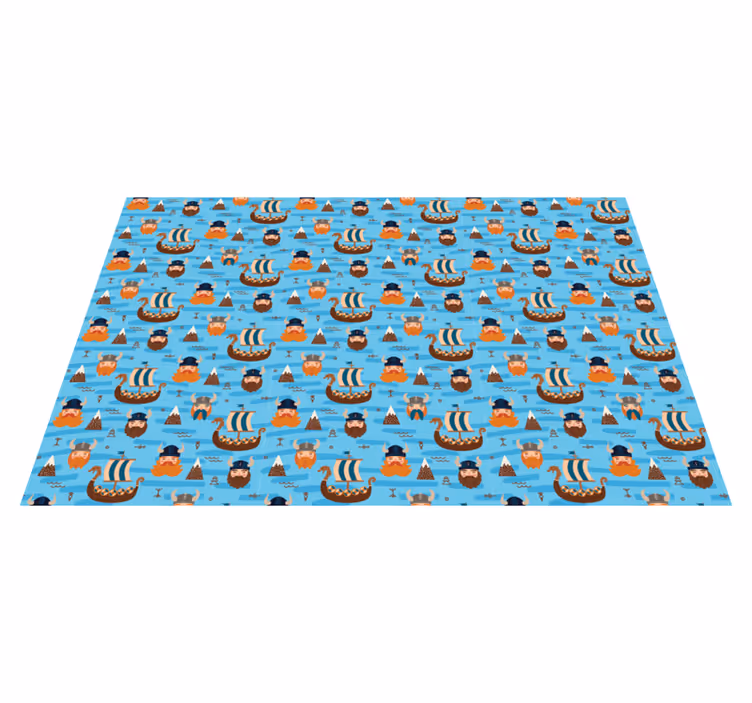 Tapis vinyle pour enfants aventures de pirates ludiques - TenStickers