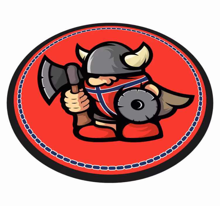 Tapis vinyle autres tapis emblème du guerrier viking - TenStickers