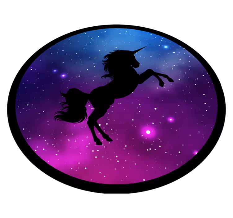 Tapis vinyle autres tapis scène de licorne magique - TenStickers