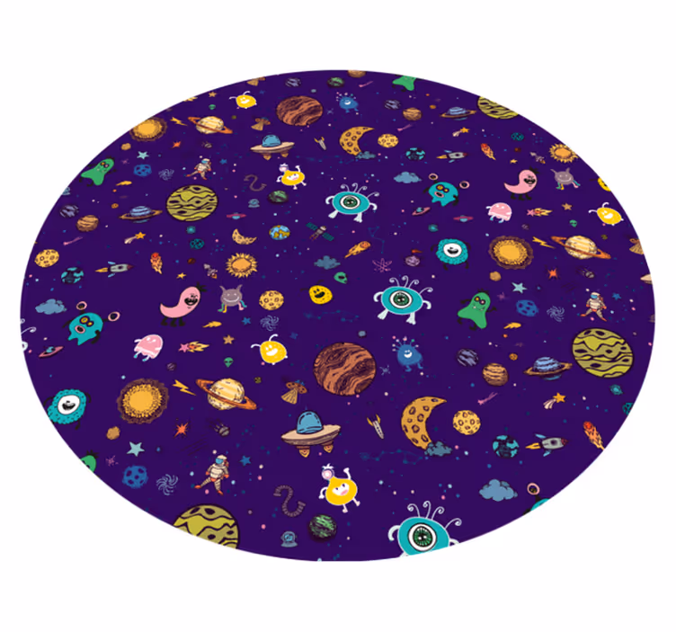 Tapis vinyle autres tapis aventure des créatures cosmiques - TenStickers