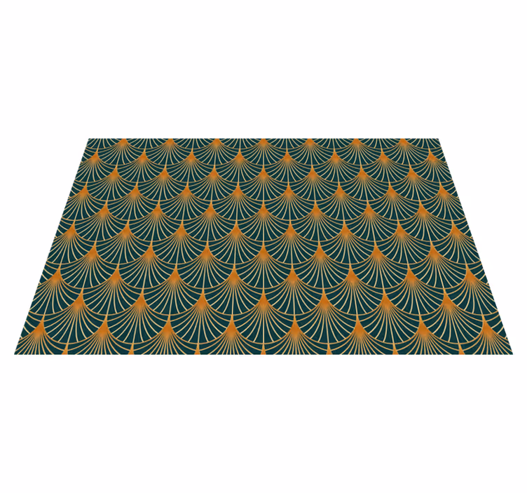 Tapis vinyle vintage arches vertes - TenStickers