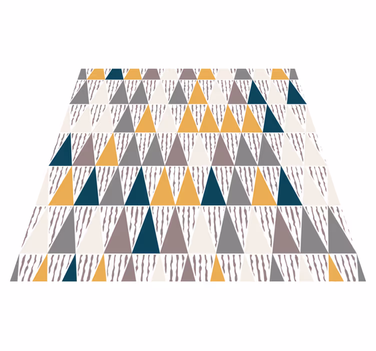Tapis vinyle géométrique segments de teinte triangulaires - TenStickers