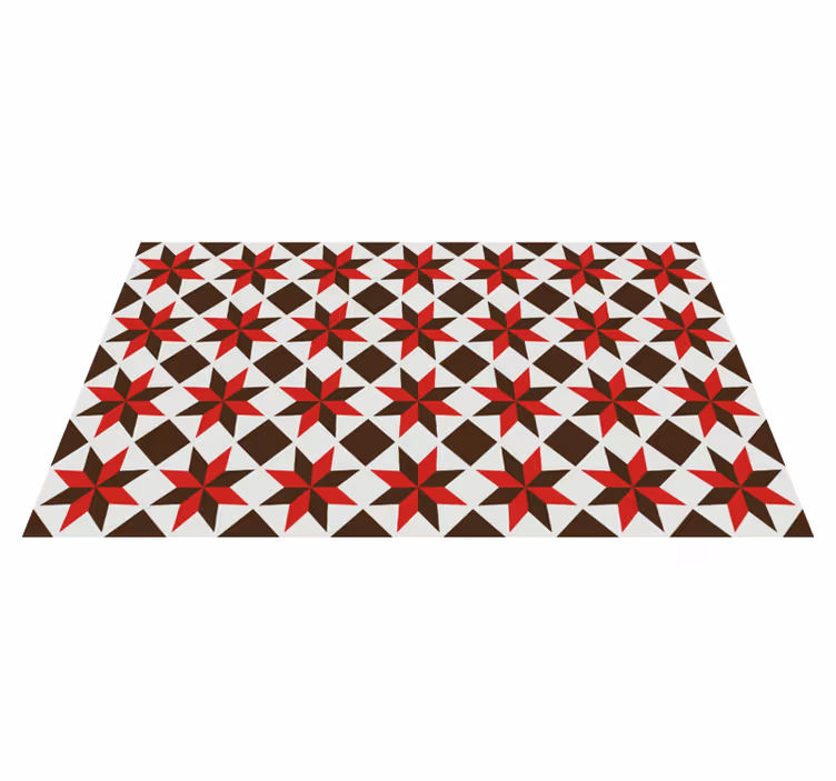 Tapis mosaique vinyle mosaïque à motif d'étoile - TenStickers