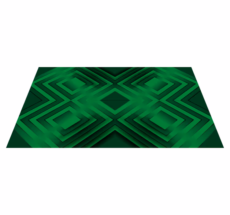 Tapis vinyle géométrique motif de losanges - TenStickers