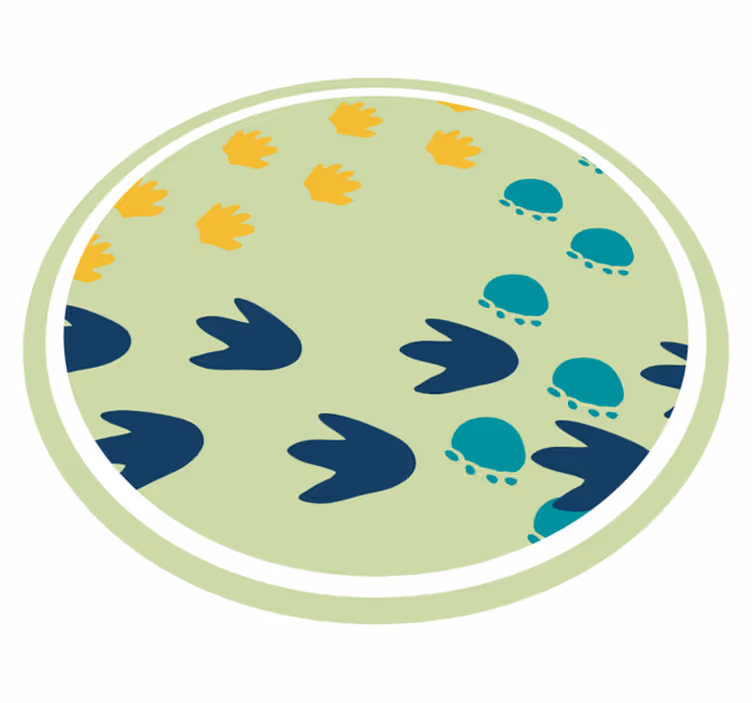 Tapis vinyle autres tapis empreintes de dinosaures - TenStickers