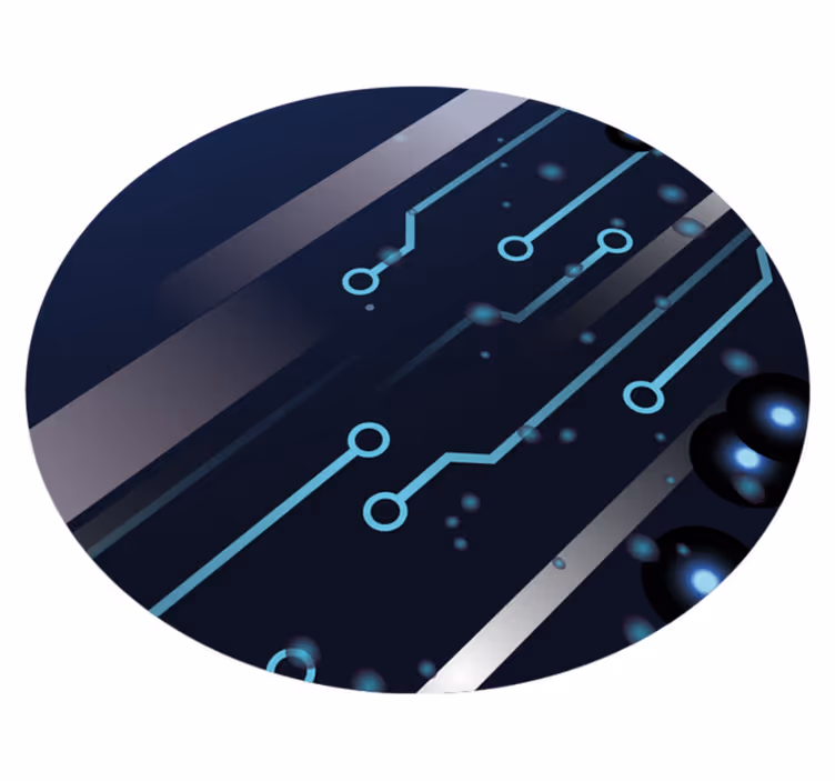 Tapis vinyle ado modèle de circuit imprimé - TenStickers