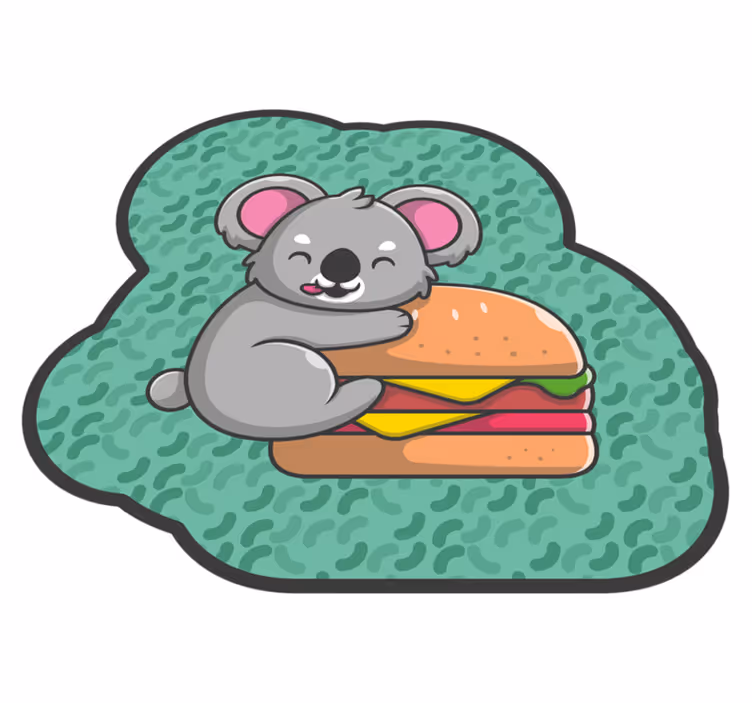 Tapis vinyle chambre bébé collation mignonne de koala - TenStickers