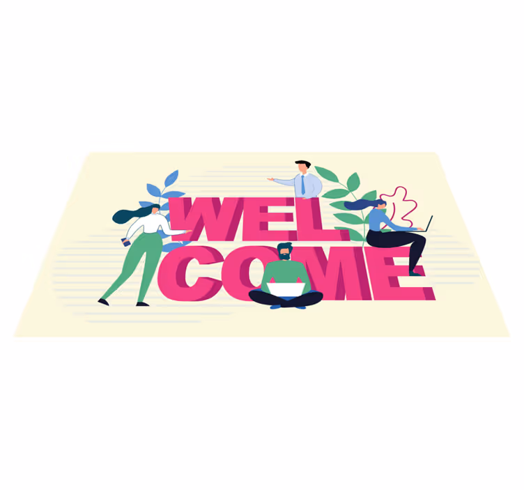 Tapis vinyle bureau accueil professionnel - TenStickers