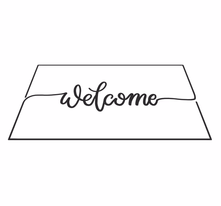 Tapis vinyle entrée accueil élégant - TenStickers