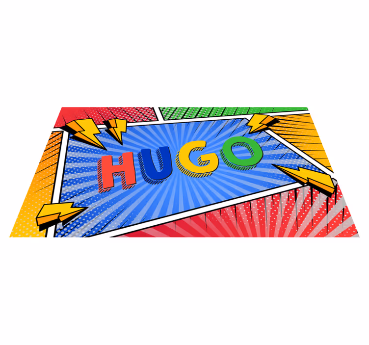 Tapis vinyle autres tapis nom coloré avec des éclairages - TenStickers