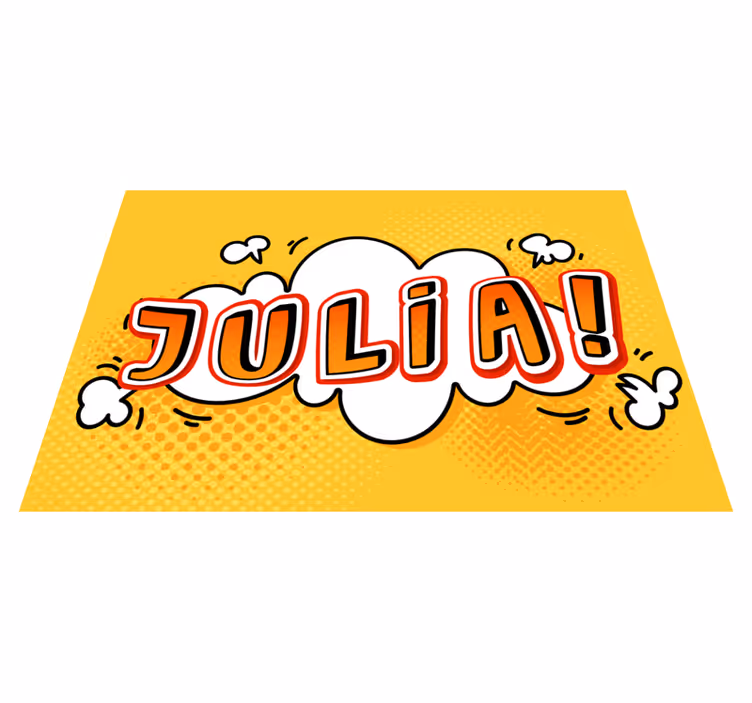 Tapis vinyle autres tapis nuage de noms de graffitis - TenStickers