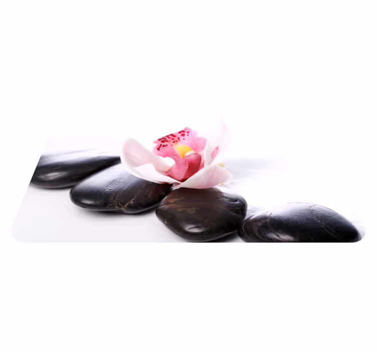 Tapis vinyle nature élégante sérénité florale - TenStickers