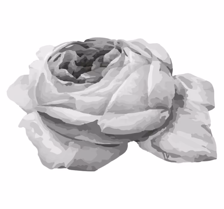 Tapis vinyle fleurs et plantes fleur de rose - TenStickers