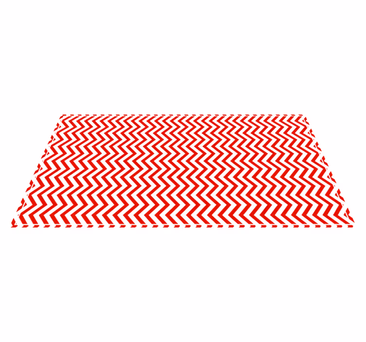 Tapis vinyle rayures forme en zigzag à chevrons - TenStickers