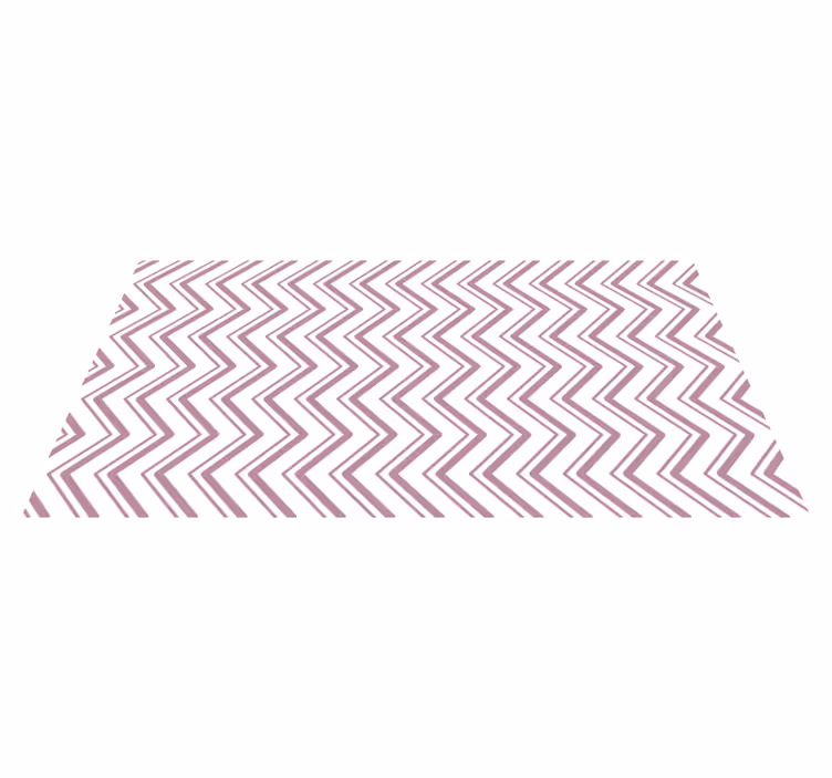 Tapis vinyle géométrique concept de chevron en zigzag - TenStickers