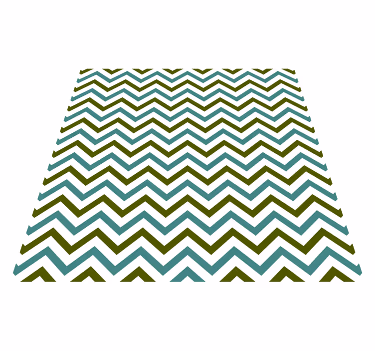 Tapis vinyle géométrique délice de chevrons - TenStickers