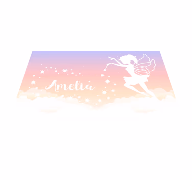 Tapis vinyle personnalisé nuage de fée sur mesure - TenStickers