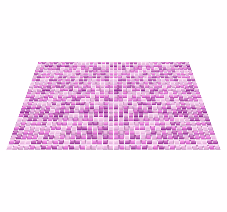 Tapis vinyle carreaux de ciment mosaïque violet - TenStickers
