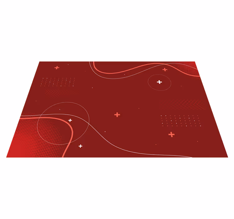 Tapis vinyle moderne motifs abstraits dynamiques - TenStickers