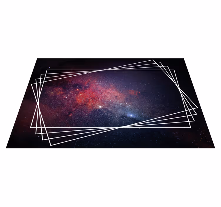 Tapis vinyle moderne modèles de nébuleuses cosmiques - TenStickers