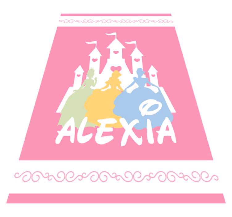 Tapis vinyle personnalisé château de conte de fées - TenStickers