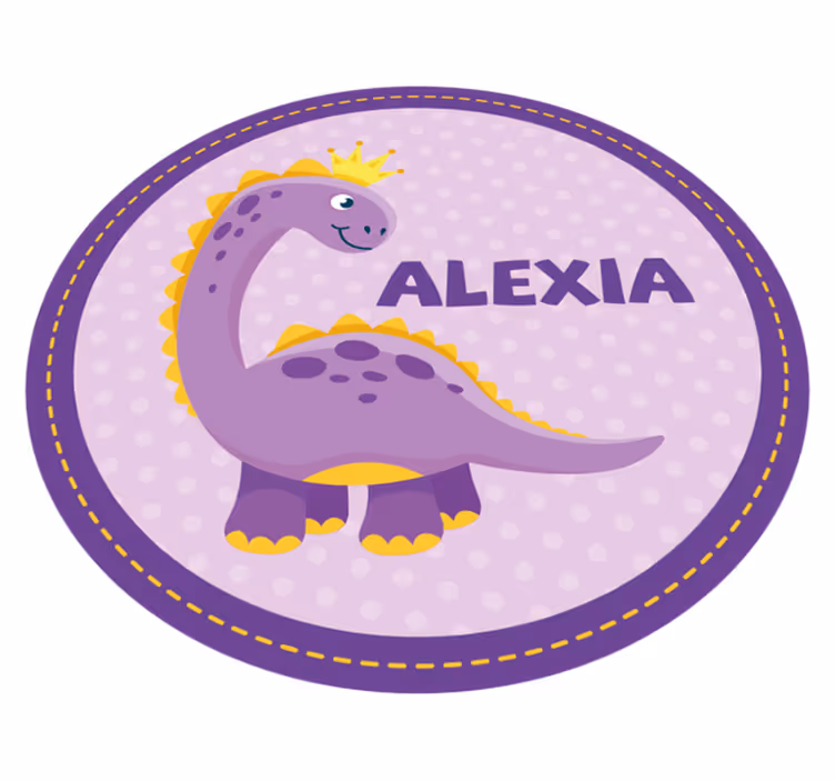 Tapis vinyle personnalisé œuvres d'art sur les dinosaures - TenStickers