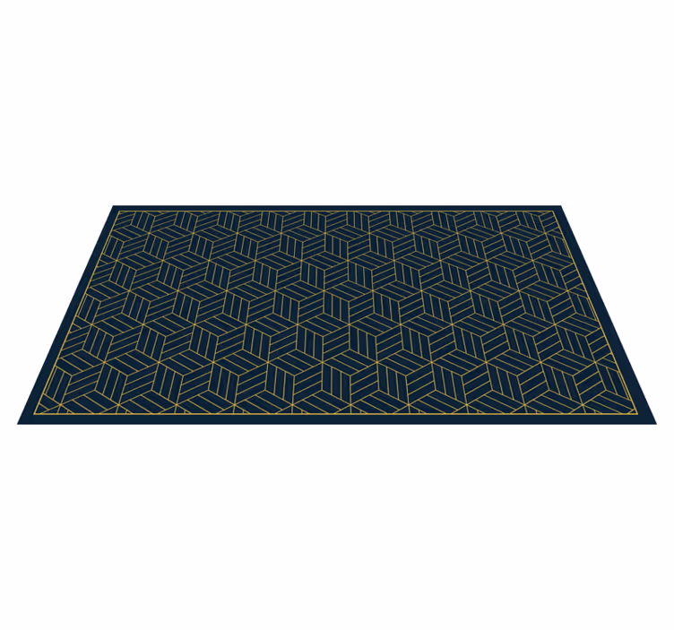 Tapis vinyle moderne motif géométrique chic - TenStickers