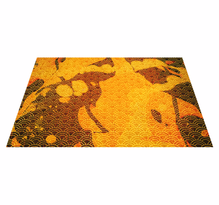 Tapis vinyle éthnique seigaiha japonais - TenStickers