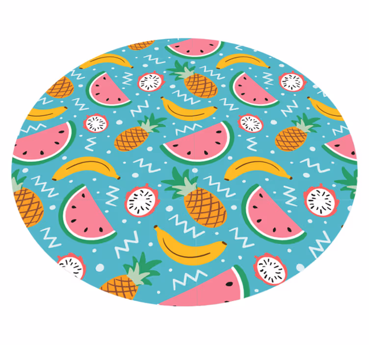 Tapis vinyle cuisine plaisir des fruits tropicaux - TenStickers