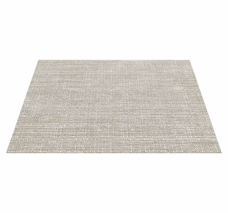 Tapis vinyle salon motif effet texture de lin brun clair - TenStickers
