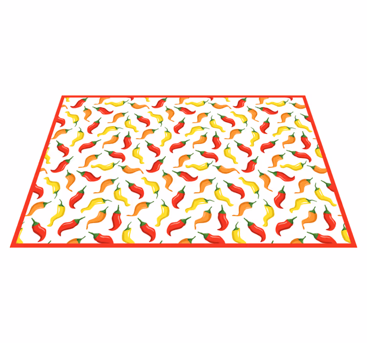 Tapis vinyle autres tapis concept de piment - TenStickers