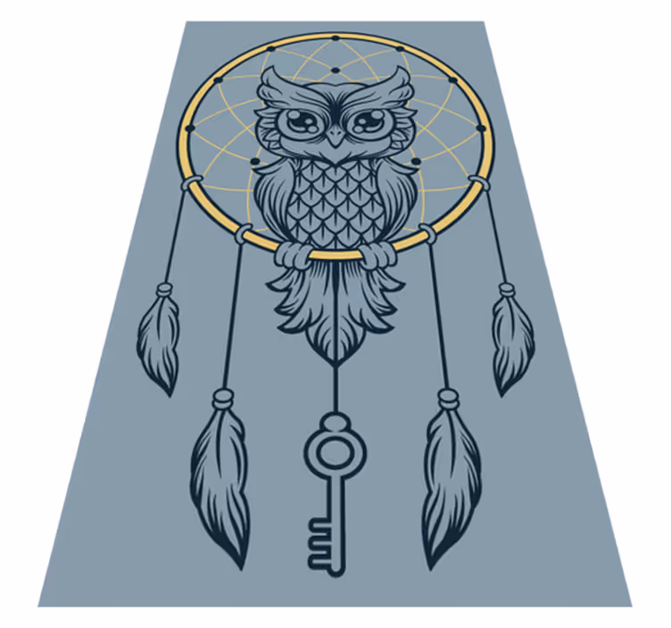 Tapis vinyle ado attrape-rêves hibou - TenStickers