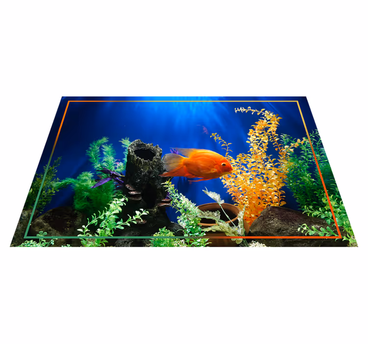 Tapis vinyle nature vibrance sous-marine - TenStickers