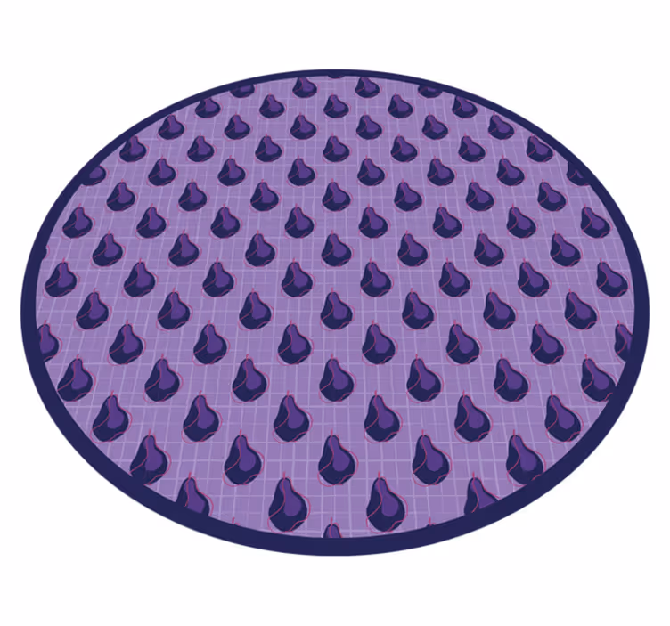 Tapis vinyle cuisine motif de gouttelettes violettes - TenStickers