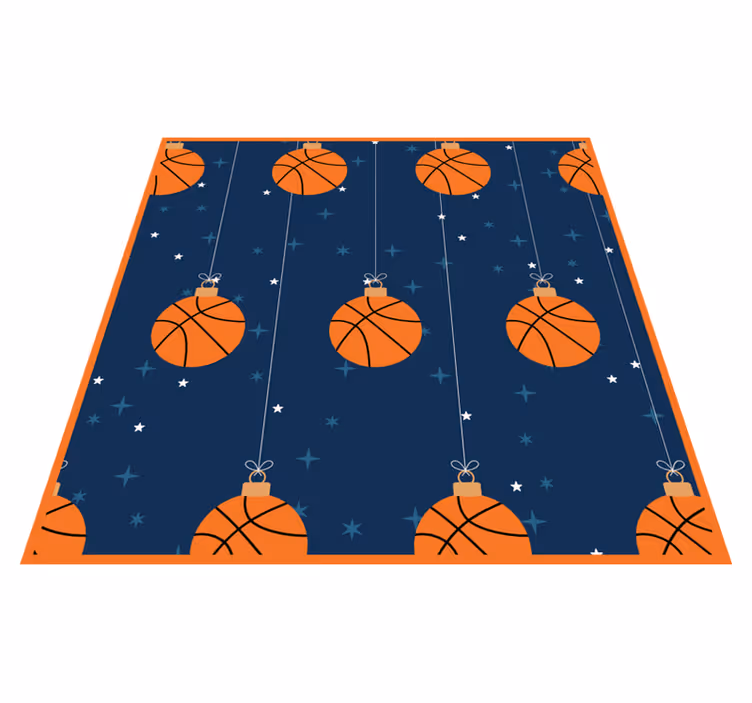 Tapis vinyle autres tapis modèle d'ornement de basket-ball - TenStickers