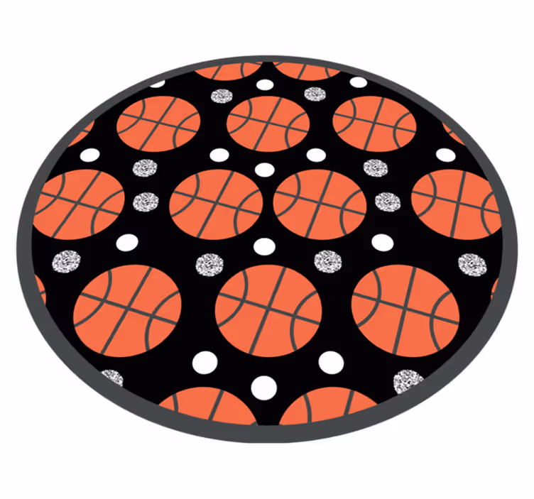 Tapis vinyle jeux ballons de basket - TenStickers