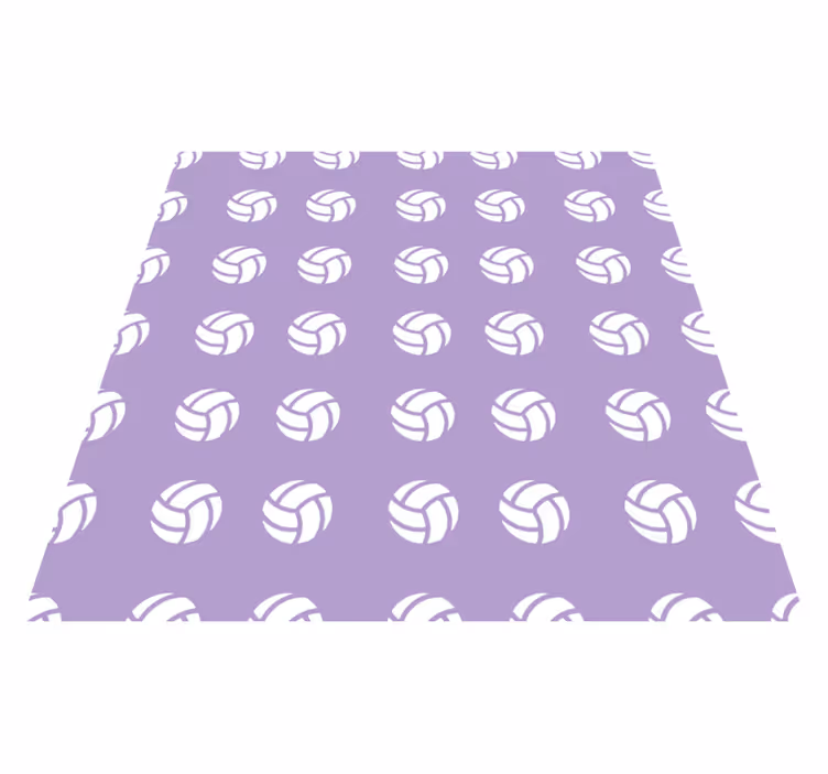 Tapis vinyle jeux motif de volley-ball violet - TenStickers