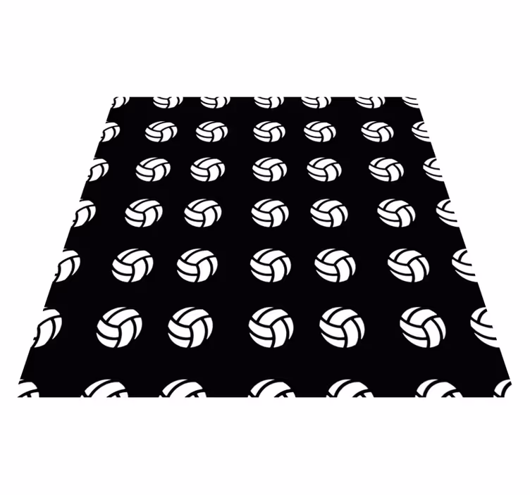 Tapis vinyle jeux modèle de volley-ball - TenStickers