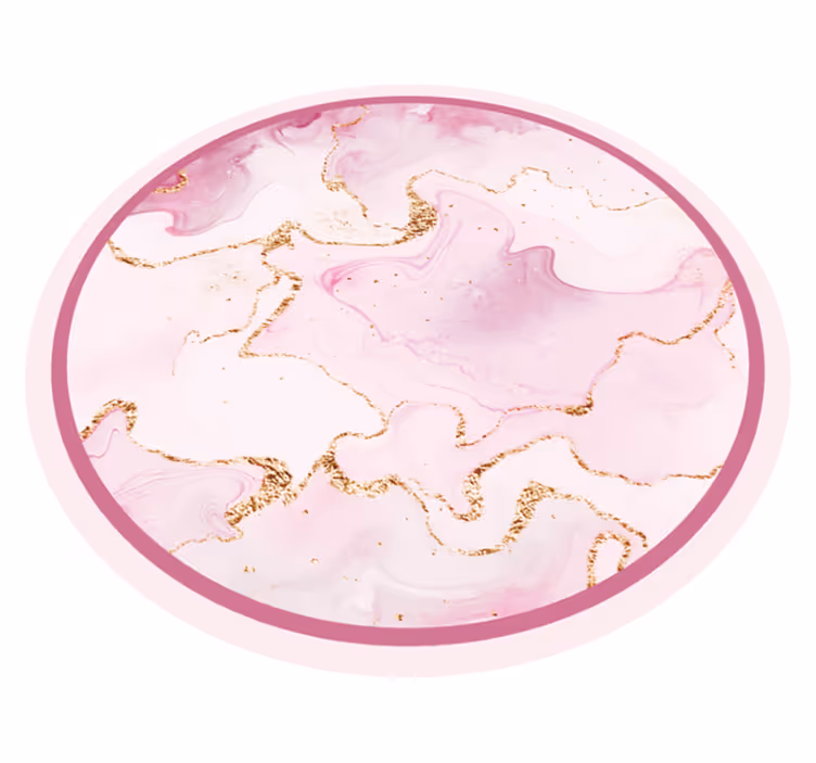 Tapis vinyle marbre élégant tourbillon rose - TenStickers