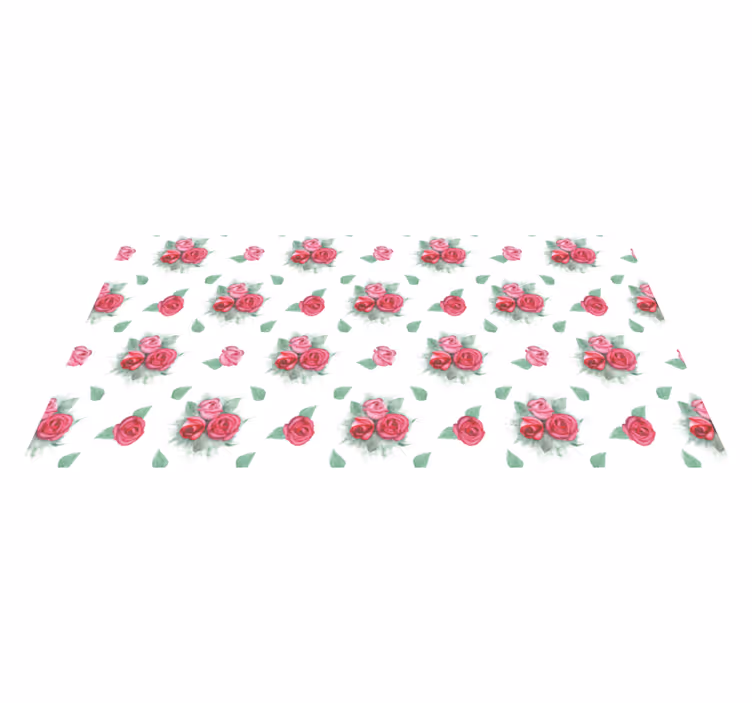Tapis vinyle fleurs et plantes ensemble de roses - TenStickers